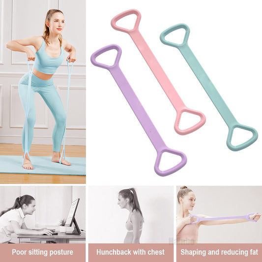 Yoga Fitness Resistance Band 🧘‍♀️, Elastic Training Rope for Arms, Back & Shoulders 💪, Pure Barre Workout Bands for Yoga, Pilates, Physical Therapy & Stretching