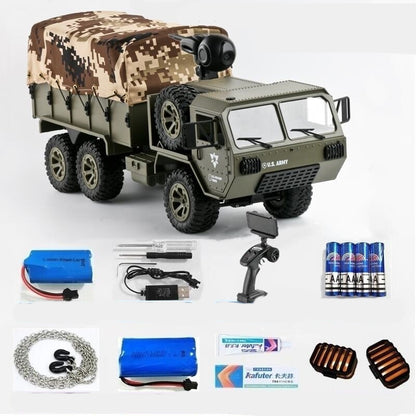 🚚 Six-Wheel Drive Heavy Duty Military Truck Model – Full-Scale Transport Vehicle, Durable Design for Collectors, Realistic Features, Remote Control Truck 🚚