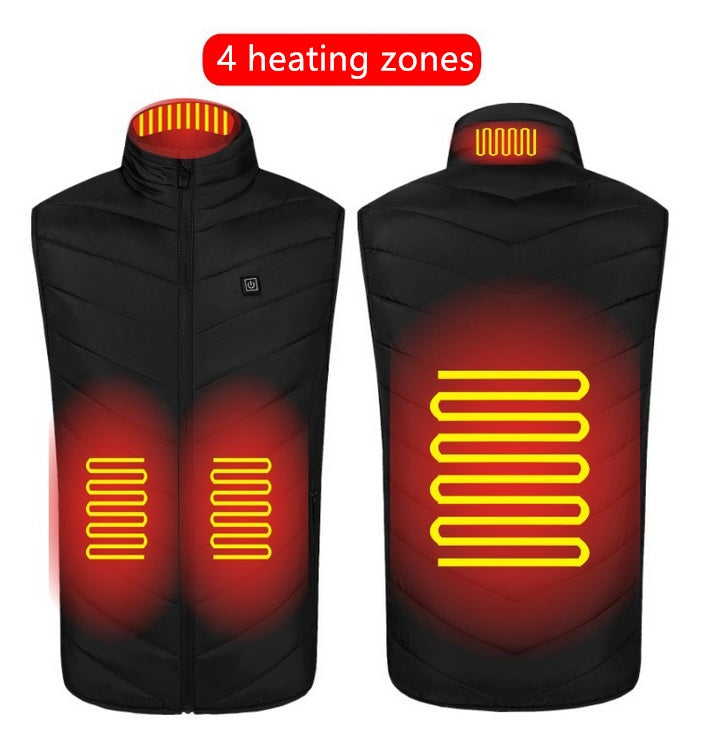 🔥 Heated Vest with USB Charging – Washable Electric Winter Clothes for Men & Women – Adjustable Temperature Control for Ultimate Warmth in Cold Weather – Comfortable & Lightweight