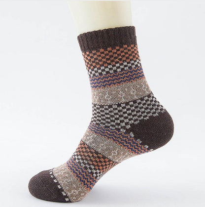 Winter Thick Warm Stripe Wool Socks Casual Sock Business Socks