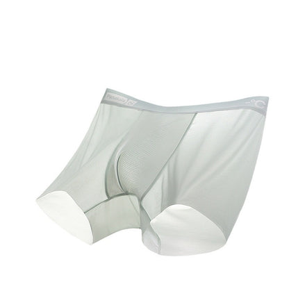 Ultra-thin Underwear Men's Ice Silk Breathable Boyshorts