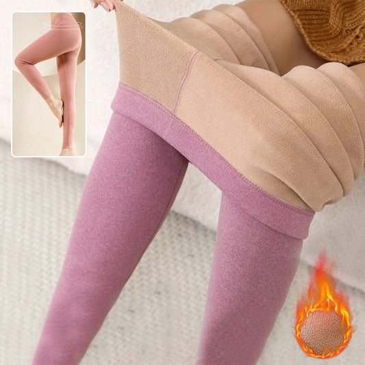 Warm Cashmere Leggings Winter Solid Slim Pants Fashion Trousers For Women Clothing