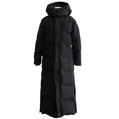 ❄️ Women’s Long Hooded Winter Coat – Thickened Warm Parka Jacket with Fleece Lining, Windproof and Water-Resistant, Elegant Cold Weather Clothing ❄️