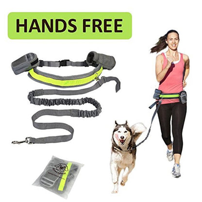 ✨ Adjustable Hands-Free Dog Leash for Running, Walking & Hiking 🐾 – Shock Absorbing, Reflective Design 🌟, Dual-Handle Control 🛡️, Durable & Comfortable for All Dog Sizes 🐕