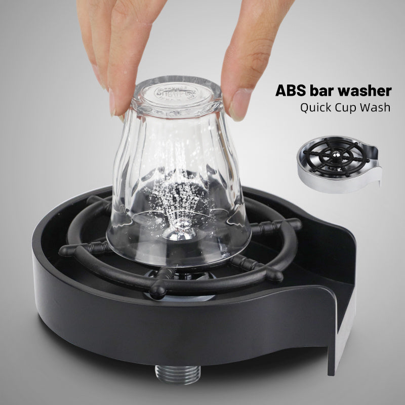 💦 Bar Counter Cup Washer with High-Pressure Spray 🌟 – Automatic Sink Faucet for Fast and Efficient Cleaning – Coffee Pitcher Wash Tool for Kitchen & Home Use – Perfect for Cups, Bottles, & Glassware