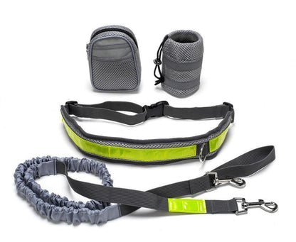 ✨ Adjustable Hands-Free Dog Leash for Running, Walking & Hiking 🐾 – Shock Absorbing, Reflective Design 🌟, Dual-Handle Control 🛡️, Durable & Comfortable for All Dog Sizes 🐕