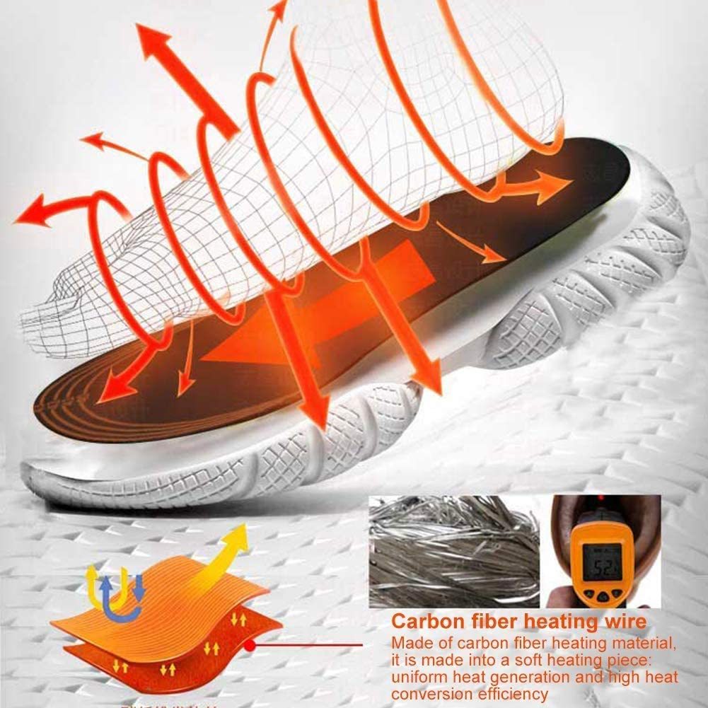 🔥 USB Heated Insoles for Boots & Sneakers – Adjustable Winter Warmth Heating Pads for Feet – Can Be Cut to Fit – Comfortable & Reusable Insoles for Cold Weather