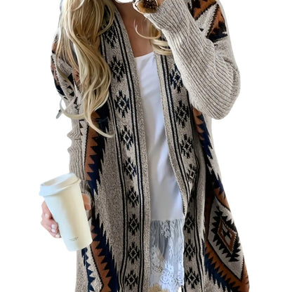 Autumn And Winter Leisure Loose Knitted Sweater Coat