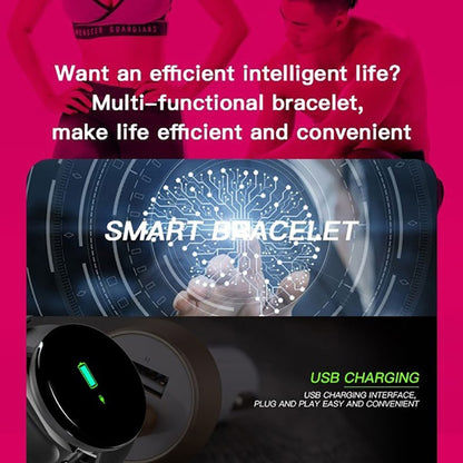 D18 Bluetooth Smart Watch ⌚, Blood Pressure Heart Rate Monitor 💓, Pedometer Sport Tracker 🏃‍♂️, Smart Band for Men & Women, Compatible with Android & IOS 📱