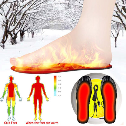 🔥 USB Heated Insoles for Boots & Sneakers – Adjustable Winter Warmth Heating Pads for Feet – Can Be Cut to Fit – Comfortable & Reusable Insoles for Cold Weather