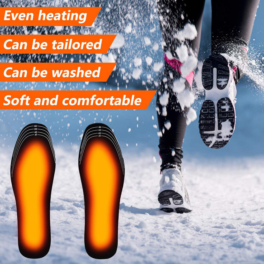 🔥 USB Heated Insoles for Boots & Sneakers – Adjustable Winter Warmth Heating Pads for Feet – Can Be Cut to Fit – Comfortable & Reusable Insoles for Cold Weather