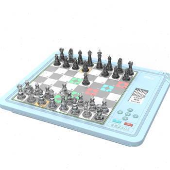 ♟️ Children's High-End Automatic Portable Electronic Chessboard – Traditional Design Meets Modern Technology 🎮, Perfect for Learning & Playing Chess Anywhere 🧠✨