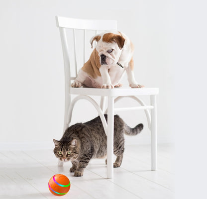 🎾 Interactive Intelligent Cat Ball Toy – USB Rechargeable Self-Rotating Ball with Automatic Movement – Ideal for Cat Entertainment and Exercise 🎾