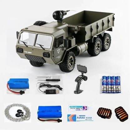 🚚 Six-Wheel Drive Heavy Duty Military Truck Model – Full-Scale Transport Vehicle, Durable Design for Collectors, Realistic Features, Remote Control Truck 🚚