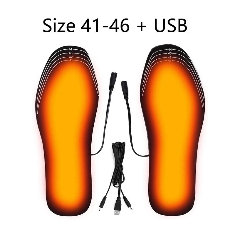 🔥 USB Heated Insoles for Boots & Sneakers – Adjustable Winter Warmth Heating Pads for Feet – Can Be Cut to Fit – Comfortable & Reusable Insoles for Cold Weather