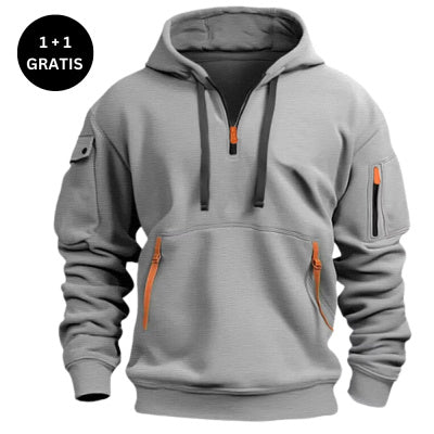 Cotton Dropped Shoulder Hooded Sweatshirt Men's Women's Plus Size Loose Pullover Fashion Sweatshirt