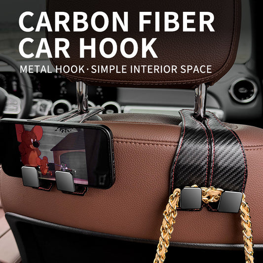 Car Hook Car Seat Back Hook Hanger Hook Headrest Hook Purses Bags Clothes Sundries Hanger Clip Auto Car Accessories Organizer