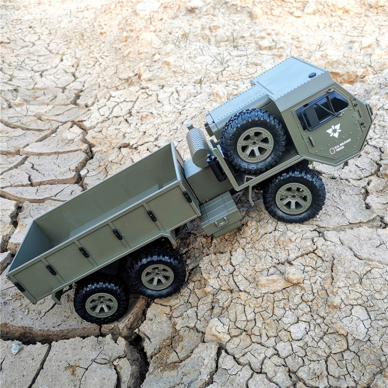 🚚 Six-Wheel Drive Heavy Duty Military Truck Model – Full-Scale Transport Vehicle, Durable Design for Collectors, Realistic Features, Remote Control Truck 🚚