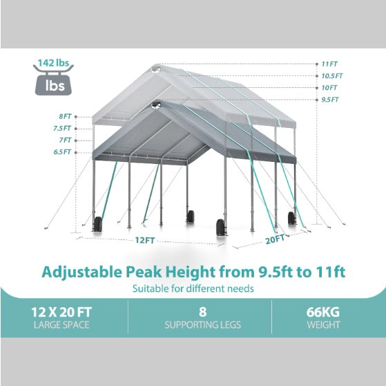 Oversized Portable Car Tent Garage