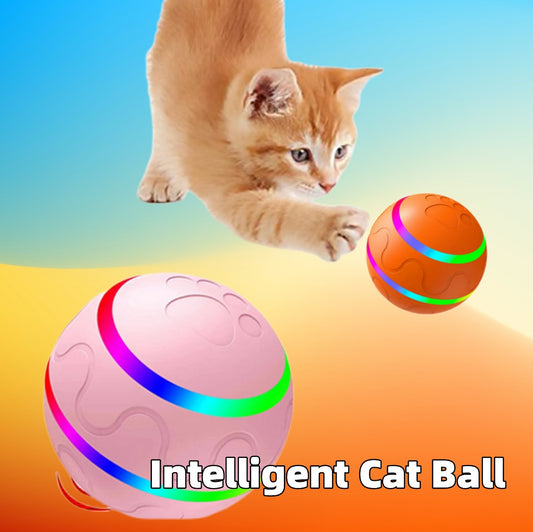 🎾 Interactive Intelligent Cat Ball Toy – USB Rechargeable Self-Rotating Ball with Automatic Movement – Ideal for Cat Entertainment and Exercise 🎾