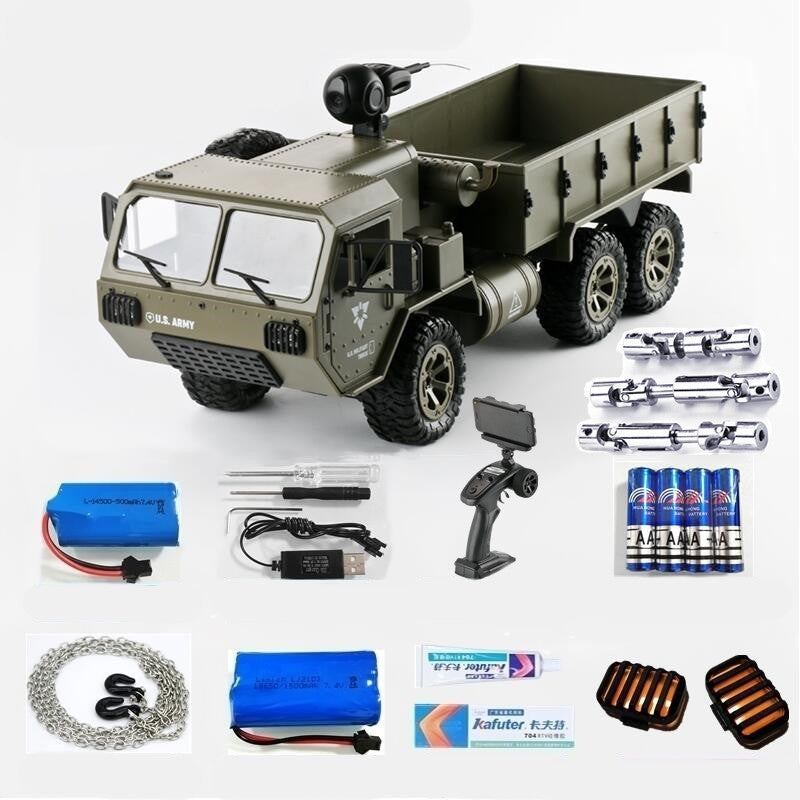 🚚 Six-Wheel Drive Heavy Duty Military Truck Model – Full-Scale Transport Vehicle, Durable Design for Collectors, Realistic Features, Remote Control Truck 🚚